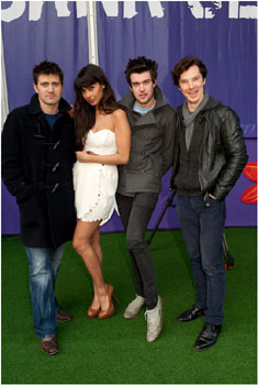 Tom Chambers, Jameela Jamil, Jack Whitehall, and Benedict Cumberbatch